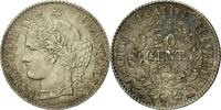 France 20 Centimes Coin, Cérès, Paris, Silver, KM:758.1 -