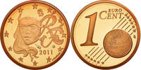 Euro Cent 2011 Paris Frankreich UNZ, Copper Plated Steel, KM:1282 UNZ
