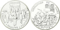 France 100 Francs Coin, Libération de Paris, ESSAI, Silver -