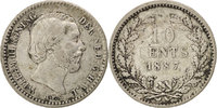 Netherlands 10 Cents Coin, William III, Silver, KM:80 -