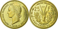Togo 25 Francs Coin, Paris, ESSAI, Bronze-Aluminium, KM:E8 -