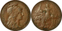 France 10 Centimes Coin, Dupuis, Paris, Bronze, KM:843 -