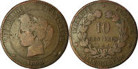 France 10 Centimes Coin, Cérès, Paris, Bronze, KM:815.1 -