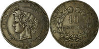 France 10 Centimes Coin, Cérès, Bordeaux, Bronze, KM:815.2 -