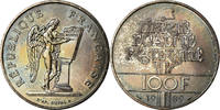 France 100 Francs Coin, Droits de l'Homme, Silver, KM:970 -