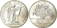 France 100 Francs Coin, Droits de l'Homme, Silver, KM:970 -