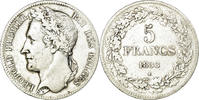 Belgium 5 Francs, 5 Frank Coin, Leopold I, Silver, KM:3.1 -