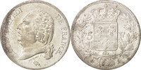 France 5 Francs Coin, Louis XVIII, Louis XVIII, Paris -