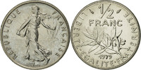 France 1/2 Franc Coin, Semeuse, Paris, Nickel, KM:931.1 -