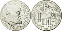 France 100 Francs Coin, Germinal, Paris, Silver, KM:957 -