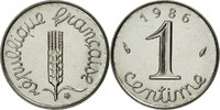 France Centime Coin, Épi, Paris, Stainless Steel, KM:928 -