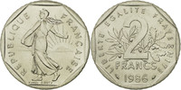 France 2 Francs Coin, Semeuse, Paris, Nickel, KM:942.1 -