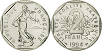France 2 Francs Coin, Semeuse, Paris, Nickel, KM:942.1 -