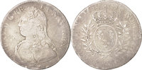 France 1/2 ECU, 44 Sols Coin, Louis XV, 1/2 Écu aux branches d'olivier -