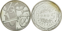 France 5 Euro Coin, Liberté, Silver -