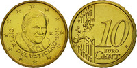 VATICAN CITY 10 Euro Cent Brass, KM:385 -