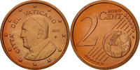 VATICAN CITY 2 Euro Cent Copper Plated Steel -