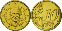 VATICAN CITY 10 Euro Cent Brass -