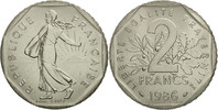 France 2 Francs Coin, Semeuse, Paris, Nickel, KM:942.1 -