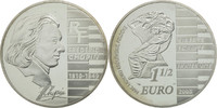 France 1-1/2 Euro Coin, Chopin, Silver, KM:2027 -