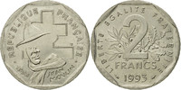 France 2 Francs Coin, Jean Moulin, Paris, Nickel, KM:1062 -