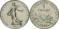 France Franc Coin, Semeuse, Paris, Nickel, KM:925.1 -