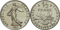 France 1/2 Franc Coin, Semeuse, Paris, Nickel, KM:931.1 -