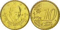 VATICAN CITY 10 Euro Cent Brass, KM:385 -