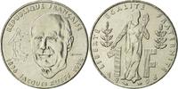 France Franc 1996 Paris Coin, Jacques Rueff, Paris, Nickel, KM:1160 MS(60-62)