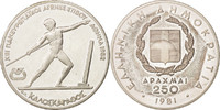 Greece 250 Drachmai Coin, Silver, KM:126 -