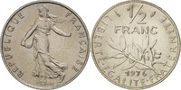 France 1/2 Franc Coin, Semeuse, Paris, Nickel, KM:931.1 -