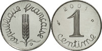 France Centime Coin, Épi, Paris, Stainless Steel, KM:928 -