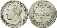 Belgium 5 Francs, 5 Frank Coin, Leopold I, Silver, KM:3.1 -