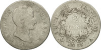 France 2 Francs Coin, Napoléon I, Paris, Silver, KM:658.1 -