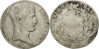 France 5 Francs Coin, Napoléon I, Perpignan, Silver -
