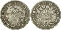 France 20 Centimes Coin, Cérès, Paris, Silver, KM:758.1 -