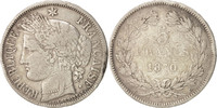 France 5 Francs Coin, Cérès, Bordeaux, Silver, KM:818.2 -
