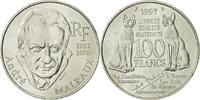 France 100 Francs Coin, André Malraux, Silver, KM:1188 -