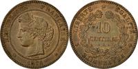France 10 Centimes Coin, Cérès, Paris, Bronze, KM:815.1 -