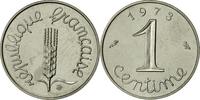France Centime Coin, Épi, Paris, Stainless Steel, KM:928 -