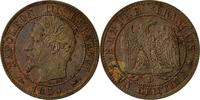 France Centime Coin, Napoleon III, Lyons, KM 775.4 -