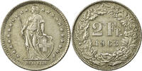 Switzerland 2 Francs Coin, Bern, Silver, KM:21 -