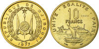 Djibouti 10 Francs Coin, ESSAI, Bronze-Aluminium, KM:E4 -