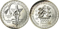 West African States 5000 Francs Coin, ESSAI, Silver, KM:E13 -