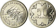 Central African States 50 Francs Coin, Paris, ESSAI, Nickel -