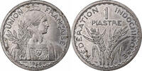 French Indochina 1 Piastre Paris, Pattern, Copper-nickel -