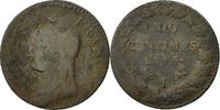 France 5 Centimes Coin, Dupré, Limoges, Bronze, KM:640.7 -