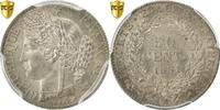 France 50 Centimes Coin, Cérès, Paris, PCGS, MS64, Silver -