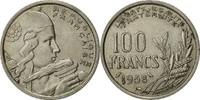 France 100 Francs Coin, Cochet, Copper-nickel, KM:919.1 -