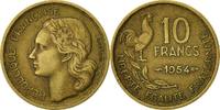 France 10 Francs Coin, Guiraud, Paris, Aluminum-Bronze -